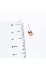 Roz Renk Metal Top Küpe 50 Gram-Roz-1 - Görsel 2