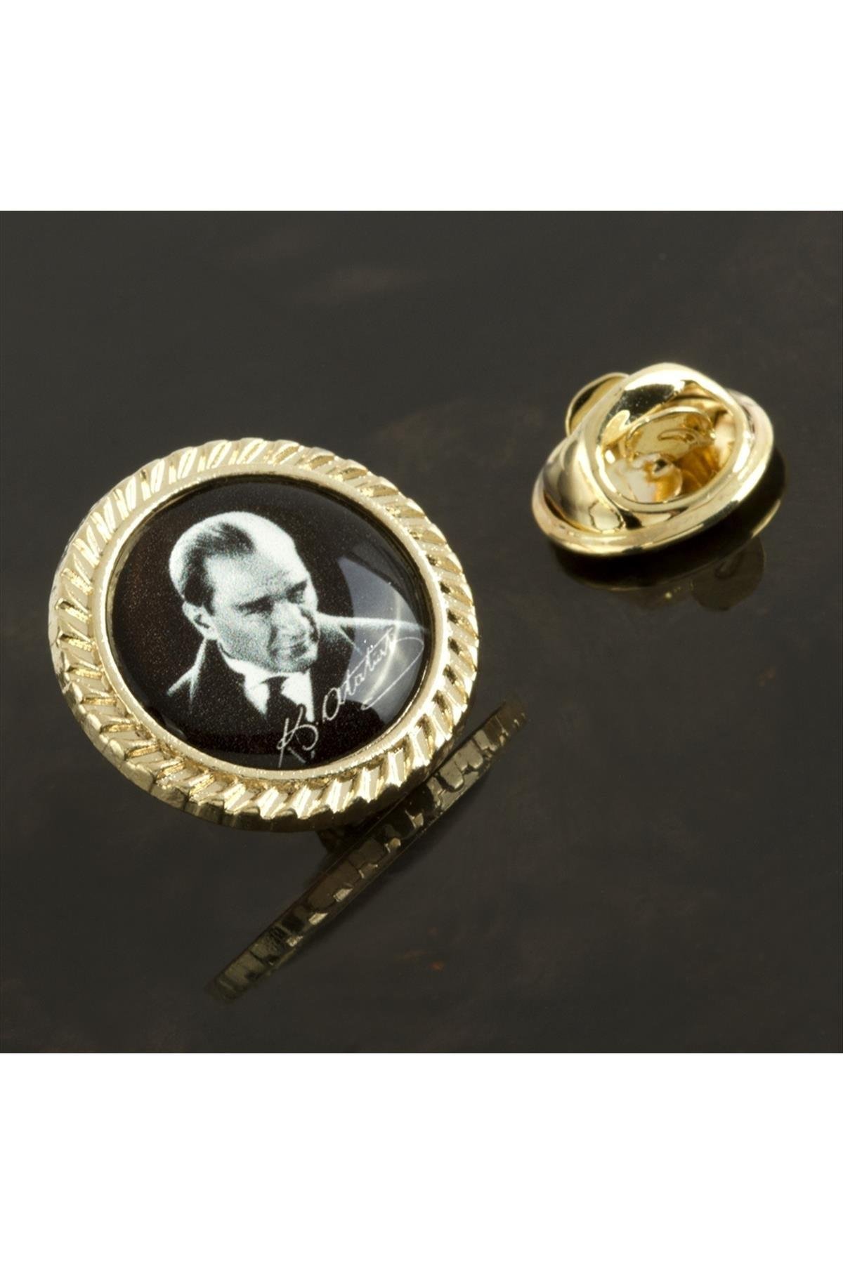 1200531_Ataturk-Yaka-Rozet-62c4.jpg Atatürk Yaka Rozet-Gümüş Rengi - Görsel 2