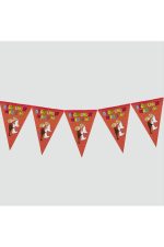 10’lu Düğünümüze Hoşgeldiniz Üçgen Flama-Kırmızı - Görsel 2