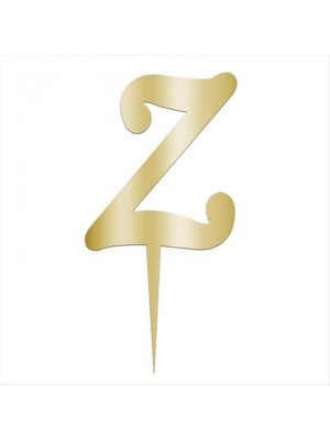 Sarı Renkli Harf Pasta ve Kek Pleksi-Z