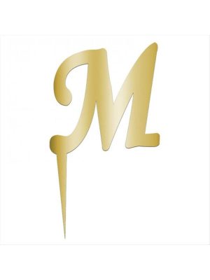 Sarı Renkli Harf Pasta ve Kek Pleksi-M