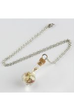 Fanus Canlı Kolye-Gümüş Rengi