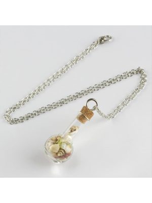 Fanus Canlı Kolye-Gümüş Rengi