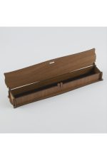 Seni Seviyorum Yazılı Ahşap Tesbih Kutusu-Kahverengi - Görsel 2