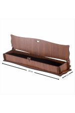 Seni Seviyorum Yazılı Ahşap Tesbih Kutusu-Kahverengi