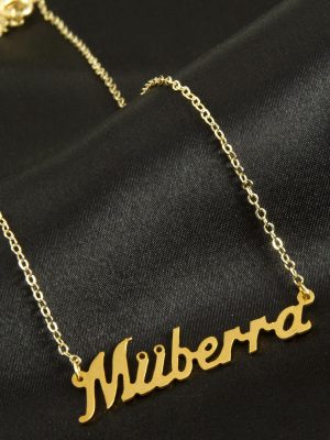 Müberra İsimli Kolye -Altın Rengi