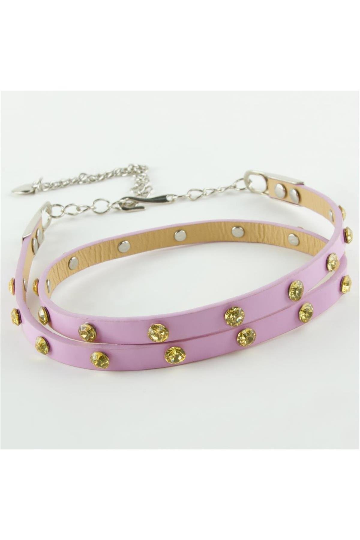 1200631_Klasik-Deri-Tasli-Kemer-4486.jpg Klasik Deri Taşlı Kemer-Mavi - Görsel 2