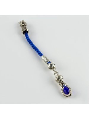 Zirkon Taşlı ÖrmeTesbih Püskülü 1Adet-Kahverengi