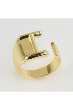 Harfli Lüx Metal Yüzük-I