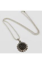 Yıldız Figürlü Erkek Kolye-Gümüş Rengi - Görsel 2