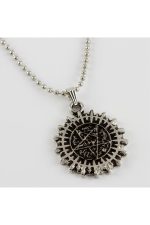 Yıldız Figürlü Erkek Kolye-Gümüş Rengi - Görsel 3