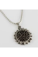 Yıldız Figürlü Erkek Kolye-Gümüş Rengi