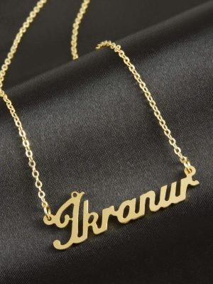 İkranur İsimli Kolye -Sarı