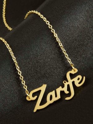 Zarife İsimli Kolye -Sarı