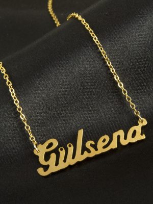 Gülsena İsimli Kolye -Sarı