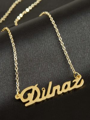 Dilnaz İsimli Kolye -Sarı