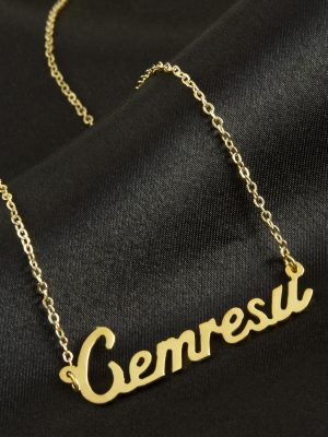 Cemresu İsimli Kolye -Sarı