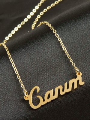 Canım İsimli Kolye -Sarı