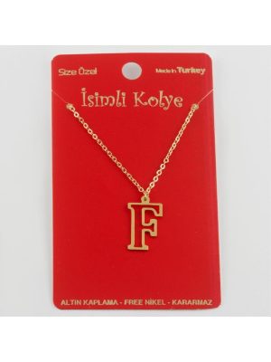 Prinç Harfli Kolye-F