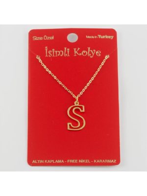Prinç Harfli Kolye-S