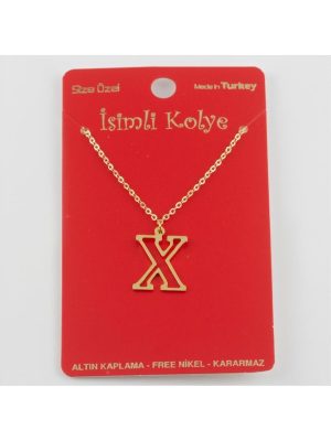 Prinç Harfli Kolye-X