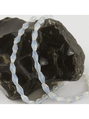 4X8 mm Arpa Kesim Kristal Taş-Açık Mavi