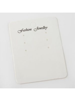 6lı Küpe Kartı-Beyaz