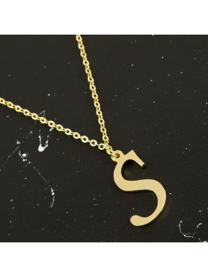 Prinç Harfli Kolye-S