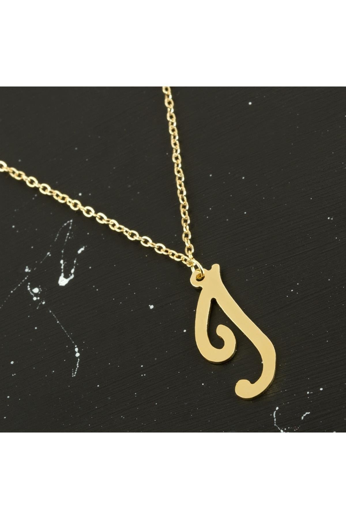 1200758_Princ-Harfli-Kolye-7851.jpg Prinç Harfli Kolye-J - Görsel 1