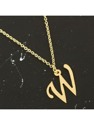 Prinç Harfli Kolye-W