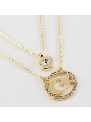 Ay Yıldız Figürlü Yeni Sezon İkili Kolye-Sarı