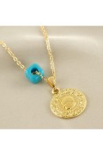 Çeyrek İmitasyon Kolye-Sarı