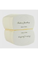 Oval Kolye Kartı-Beyaz