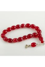 17li Oval Şakşak Tesbih-Açık Kırmızı - Görsel 2