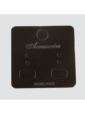 Siyah Renkli Küpe Kartı 200 Adet-Siyah