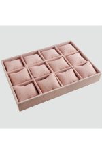 12li Anfora Kumaş Yastıklı Tabla-Pembe - Görsel 3