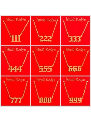 Uğurlu Rakamlar Uçlu Kolye-Tüm Numara Setler