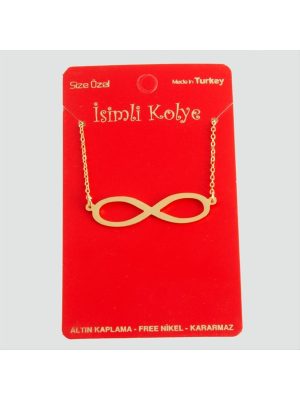 Sonsuzluk Uçlu Kolye-Sarı