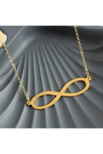 Sonsuzluk Uçlu Kolye-Sarı - Görsel 2