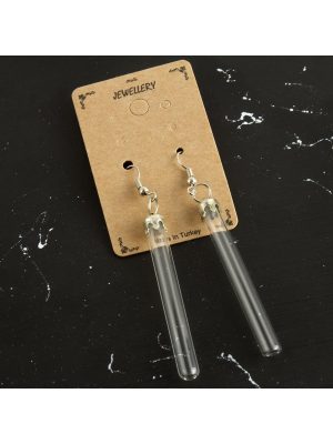 Boş Fanus Küpe-Şeffaf