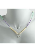 Renkli Kum Boncuk Taşlı Kolye-Model-1 - Görsel 2