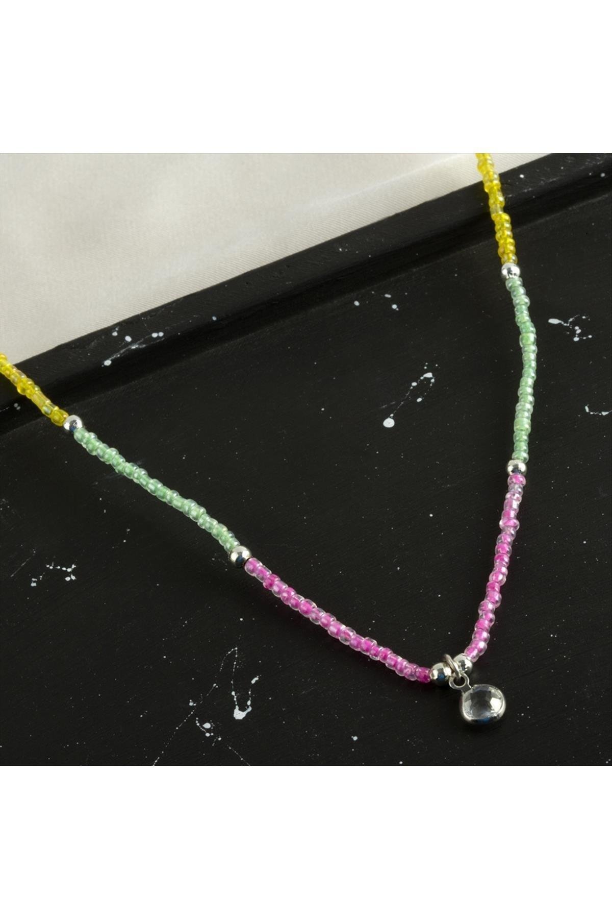 1200895_Renkli-Kum-Boncuk-Tasli-Kolye-8135.jpg Renkli Kum Boncuk Taşlı Kolye-Model-2 - Görsel 1