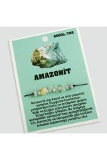 Amazonit Doğaltaşlı İp Bileklik-Yeşil - Görsel 2