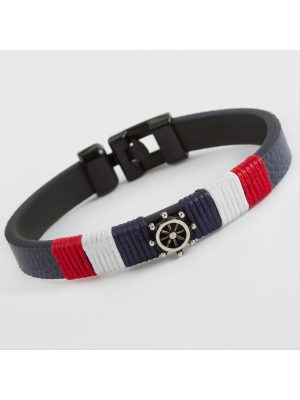 Dümen Kaliteli Suni Deri Bileklik-Lacivert