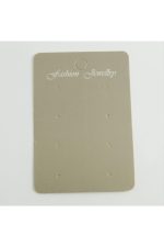 8 Delikli Gri Renkli Küpe Kartı-Gri