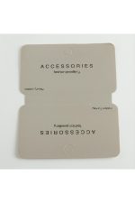 Gri Renkli Lüks Kolye Kartı-Gri