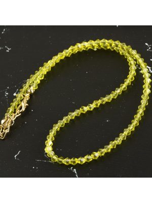 4 mm Kristal Kolye-Sarı