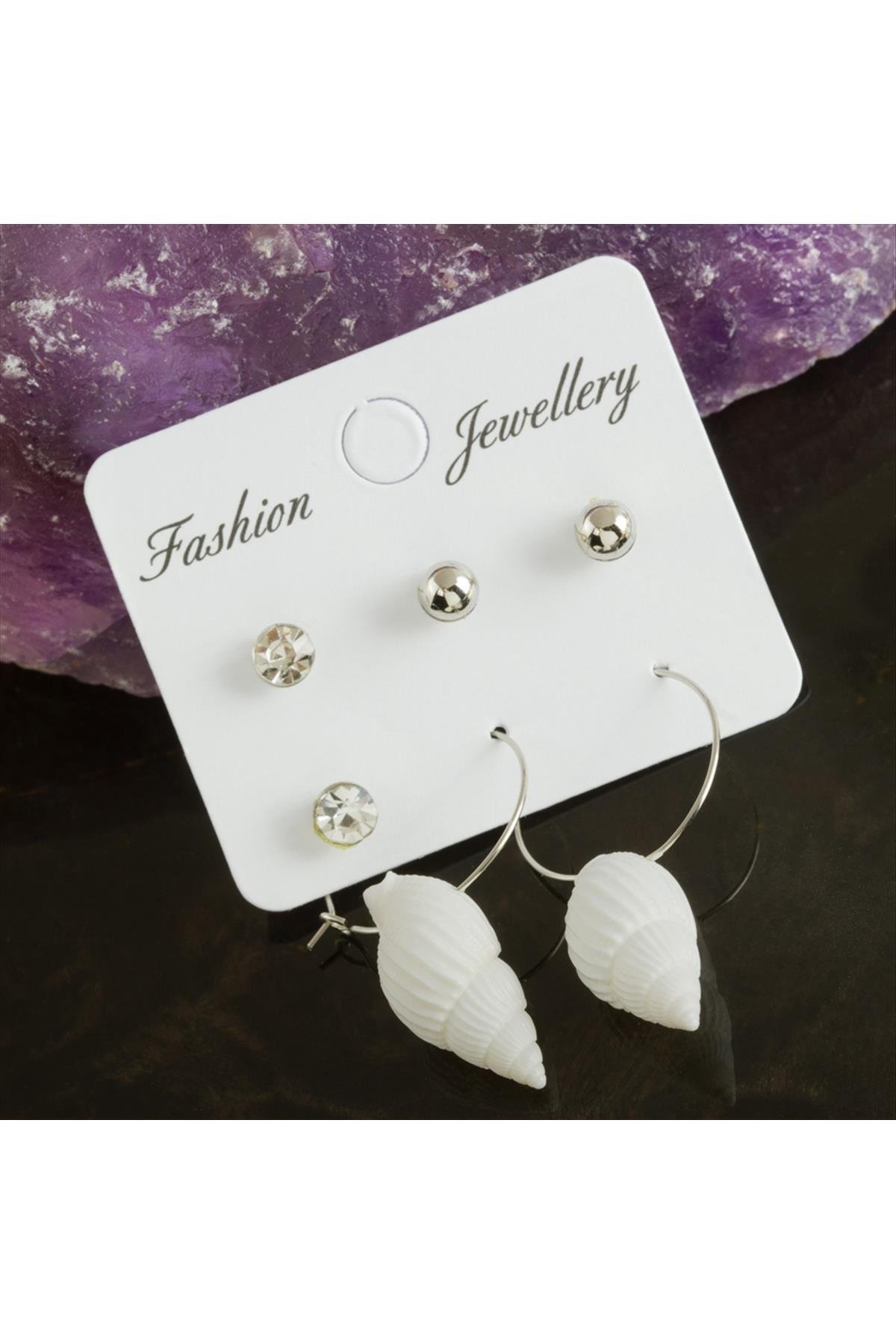 1200969_6-Adet-Deniz-Kabugu-Tasli-Halka-Kupe-2-c-f286.jpg 6 Adet Deniz Kabuğu Taşlı Halka Küpe 2 cm-Beyaz - Görsel 1