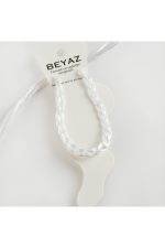 Renkli Örgülü Vinlex İp Halhal-Yeşil - Görsel 3