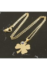 Yonca İsim Yazılabilir Kolye-Sarı